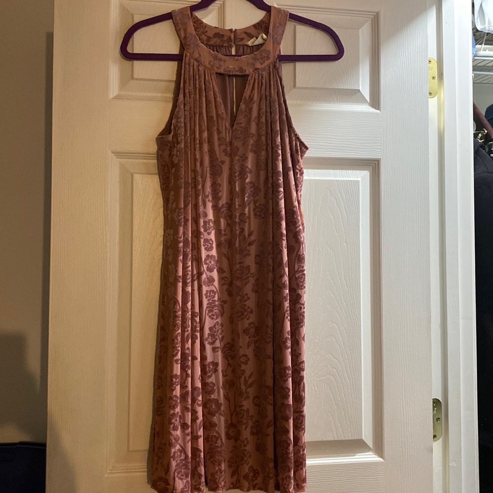 Just Found Crushed Velvet Floral Dress